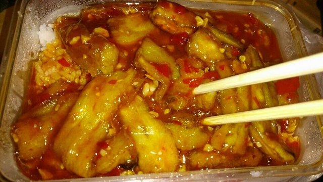 鱼香茄子盖饭