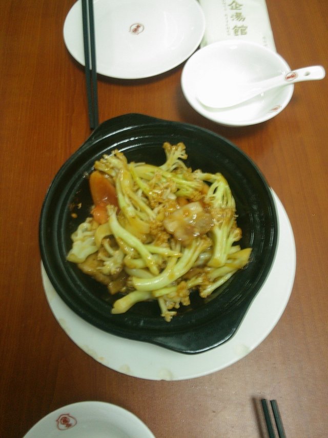 砂锅潮州有机花菜