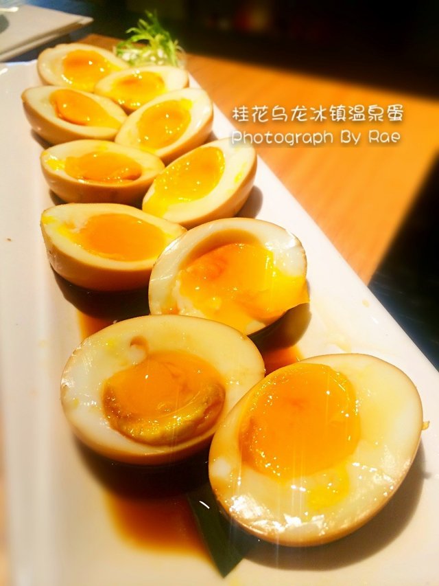 桂花乌龙冰镇温泉蛋