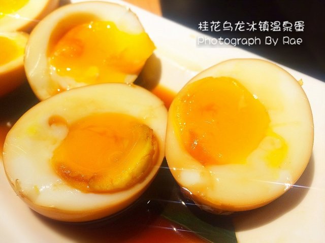 桂花乌龙冰镇温泉蛋