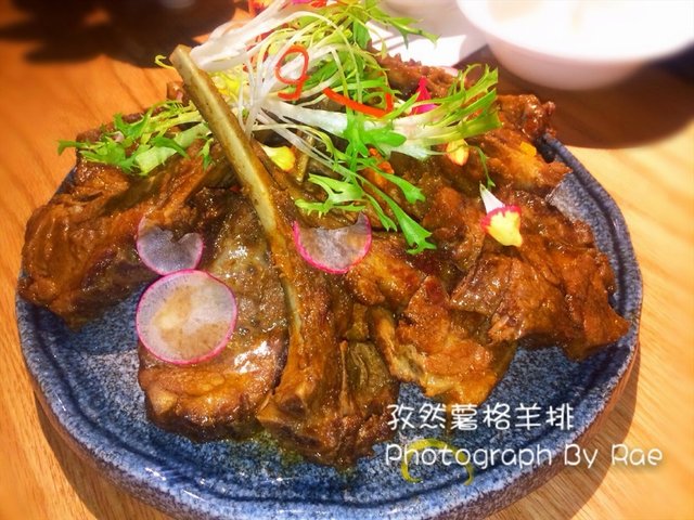 孜然薯格羊排