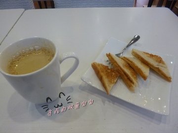 白咖啡+吐司