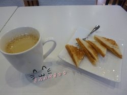 白咖啡+吐司