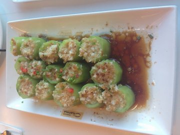 腿茸金蒜蒸丝瓜