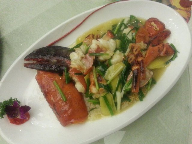 葱油龙虾