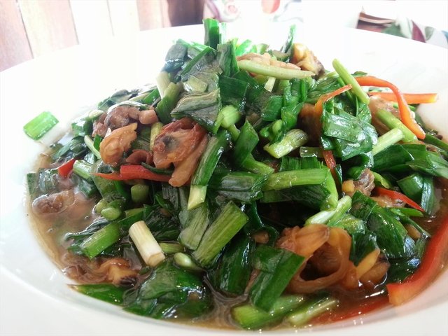 韭菜蛤蜊肉