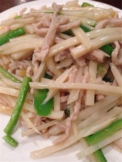 冬笋肉丝