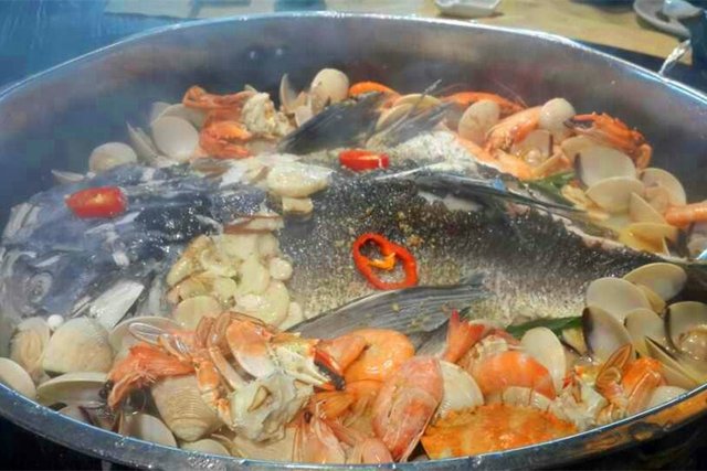 锡纸大盘焗大鱼