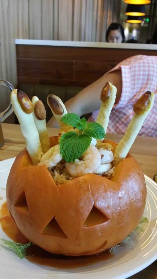 南瓜海鲜炒饭