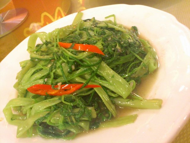 椒丝腐乳炒通菜