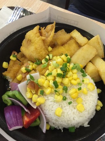 吉列鳕鱼饭