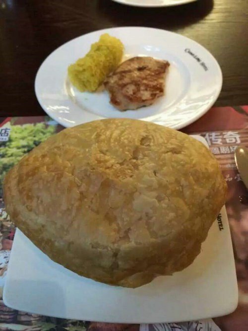 酥皮焗海鲜汤