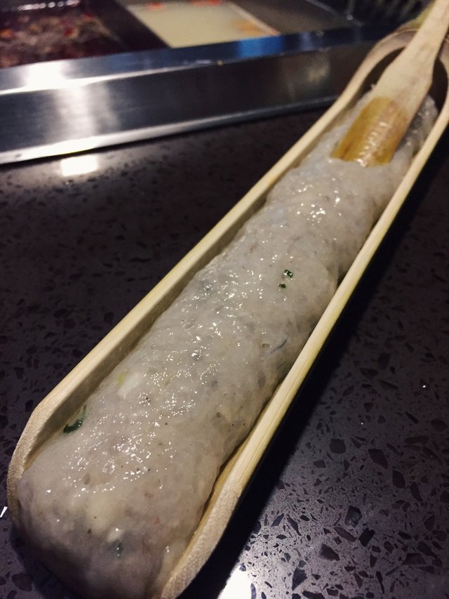 竹筒虾滑