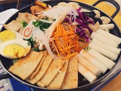 烤鸡肉年糕火锅