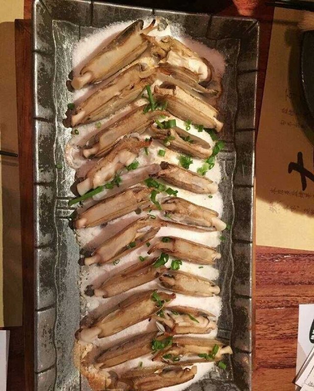 盐烤竹蛏