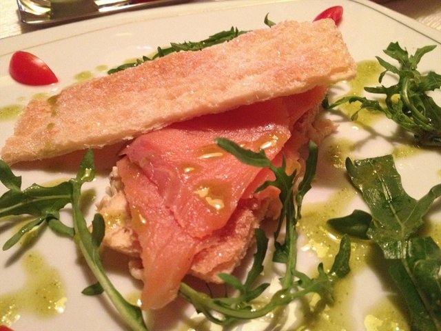 阿拉斯加、烟三文鱼千层