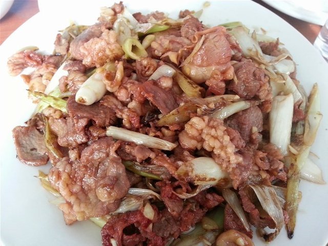 葱爆肉