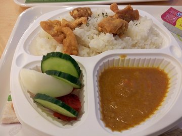 咖喱鸡块饭