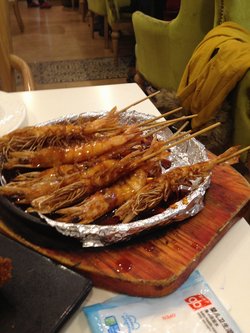 铁板爆爆虾