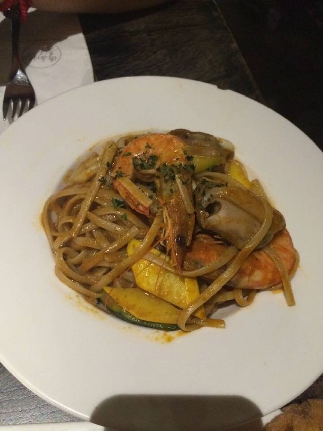 海鲜意面