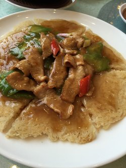 凉瓜黑豚肉煎米粉