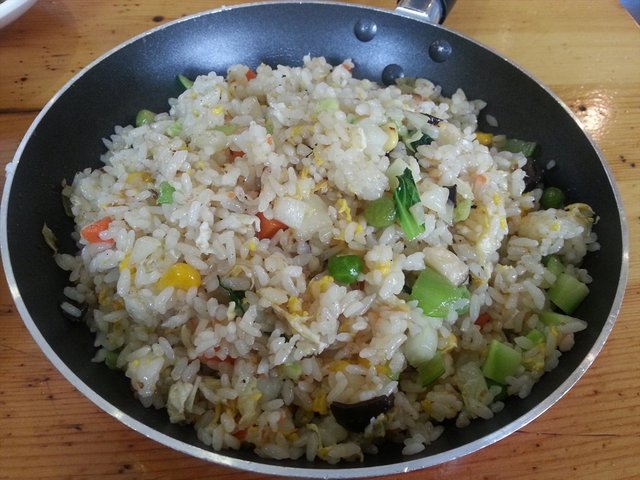 时蔬炒饭