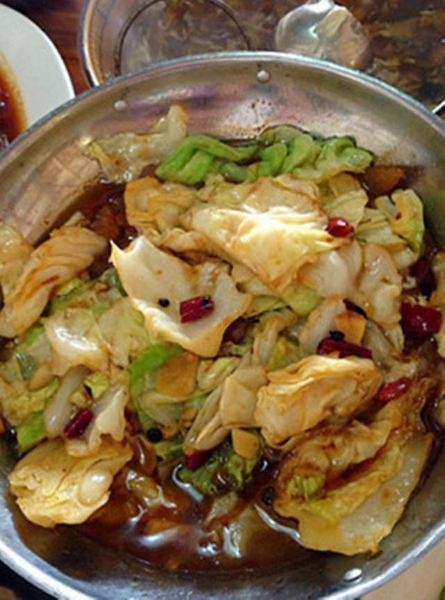 干锅洋白菜