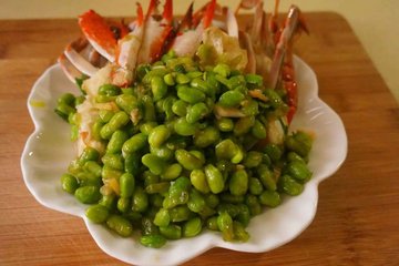 毛豆炒蟹
