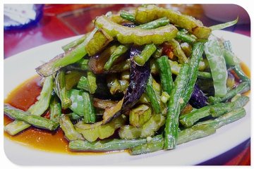 茄子苦瓜煎豇豆