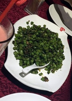 榄菜肉粒四季豆