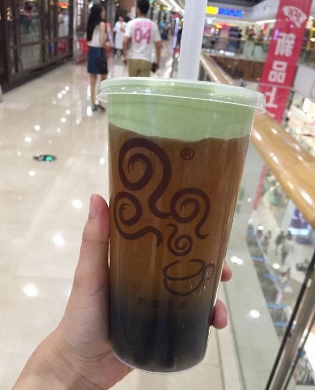 抹茶乌龙奶盖