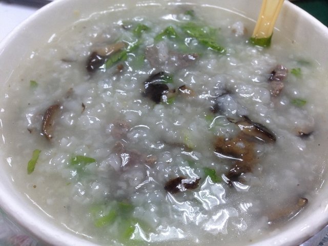 香菇牛肉粥