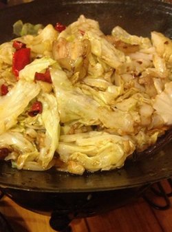 干锅洋白菜