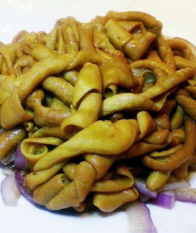 葱头豉油鹅肠