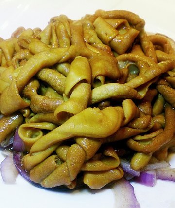 葱头豉油鹅肠