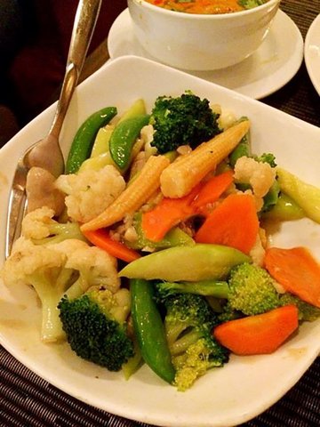蚝油炒蔬菜
