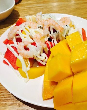香芒大虾沙律