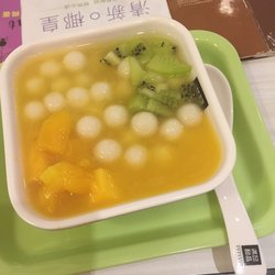 芒汁鲜果小丸子