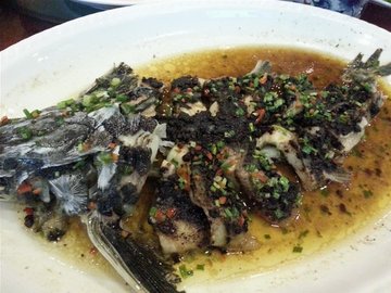 豆豉蒸桂鱼
