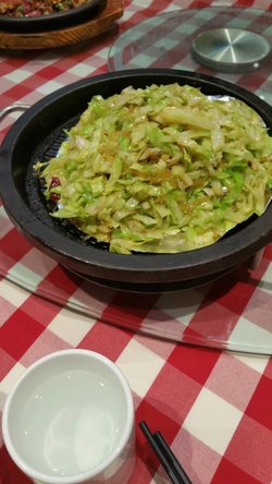 铁板粉丝包菜