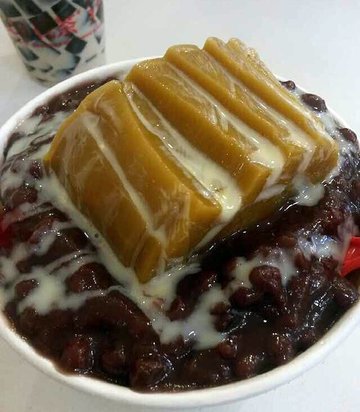 红豆布丁牛奶冰