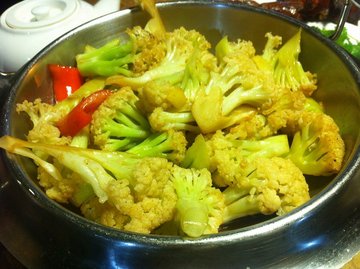 牛肉汁干锅台山菜花