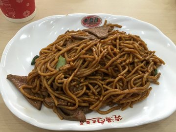 猪肝炒面