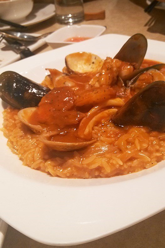 龙虾汁海鲜焗饭