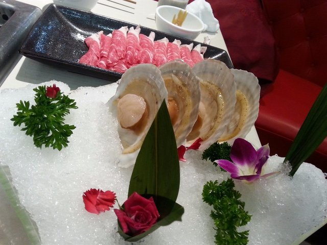 扇貝(前)+牛肉(後)