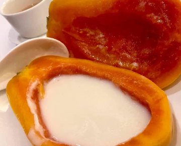 杏汁炖木瓜