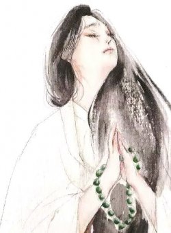 桃红几片湿青衫