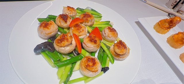 高山蘆筍烤蘑菇