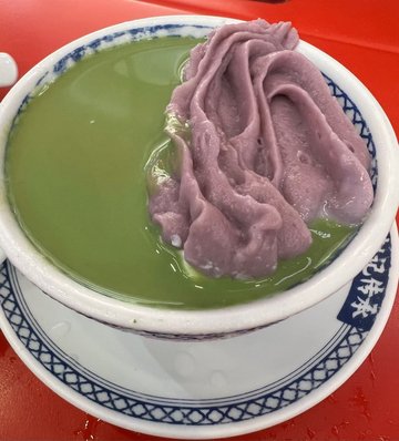 芋泥抹茶雙皮奶