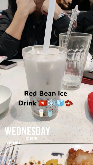 Red Beans Ice Drink 🇭🇰❄️🧊🫘🥛🥤